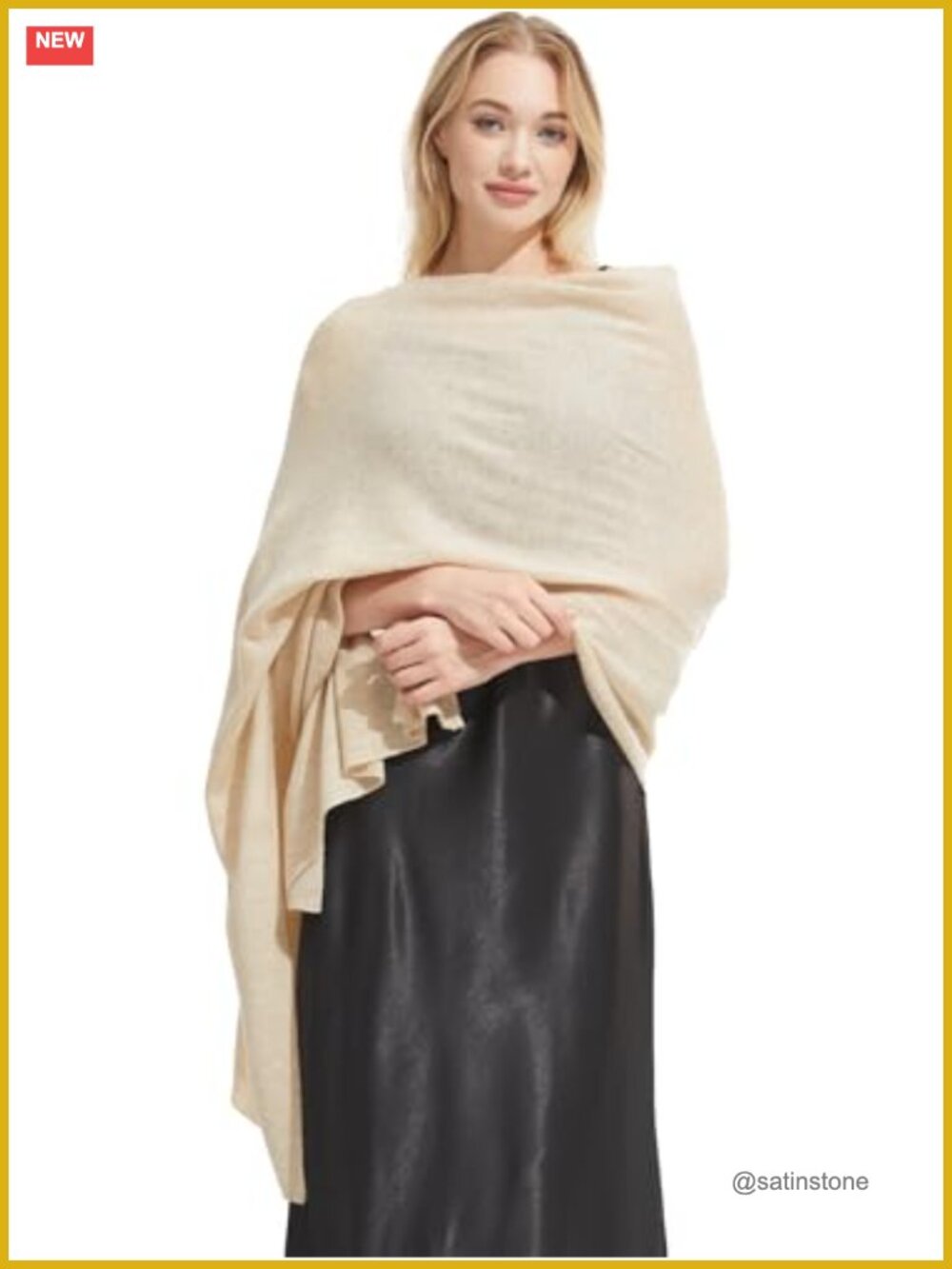 Cashmere Shawl Wrap Oversized Pashmina Scarf Travel Blanket